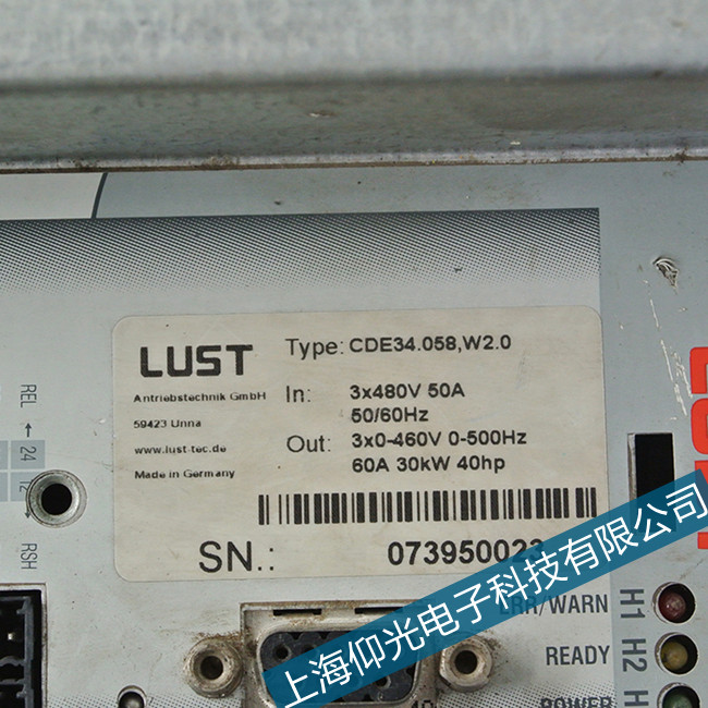 泉州LUST路斯特伺服驅(qū)動器電路板故障維修